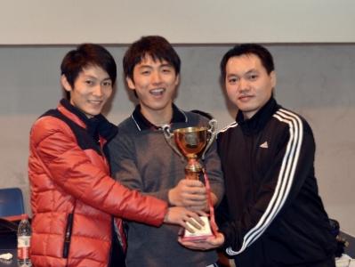 2012年12月第15届团体月赛冠军小林、阿康、老七